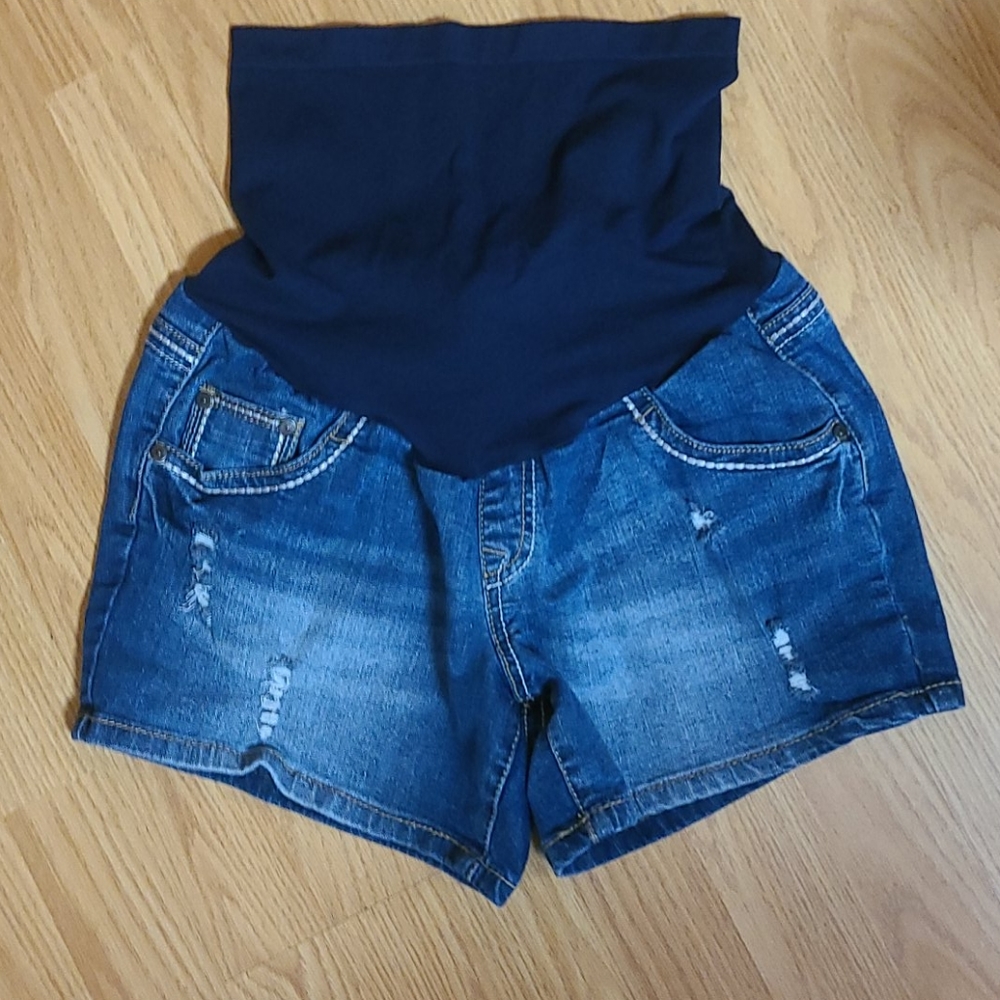 Maternity Jean Shorts